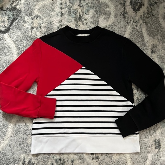 Être Cécile Striped Crewneck Sweatshirt - Picture 1 of 12